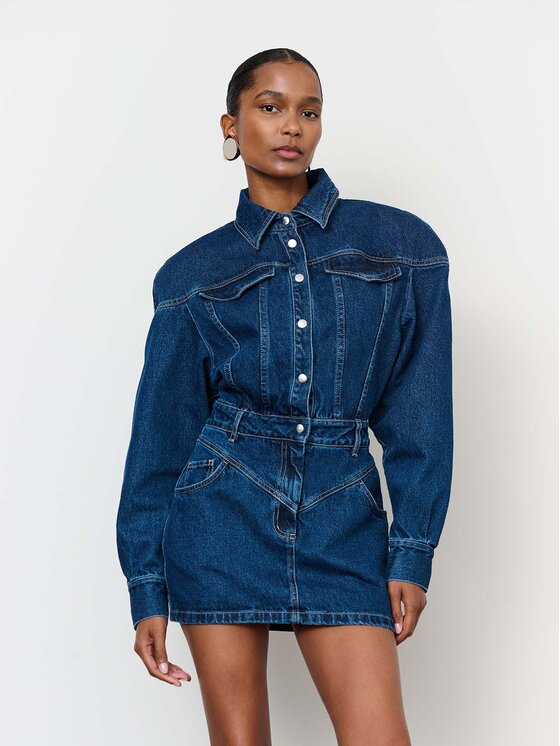 La Mania La Mania Vestito da giorno CASEY Blu scuro Classic Fit
