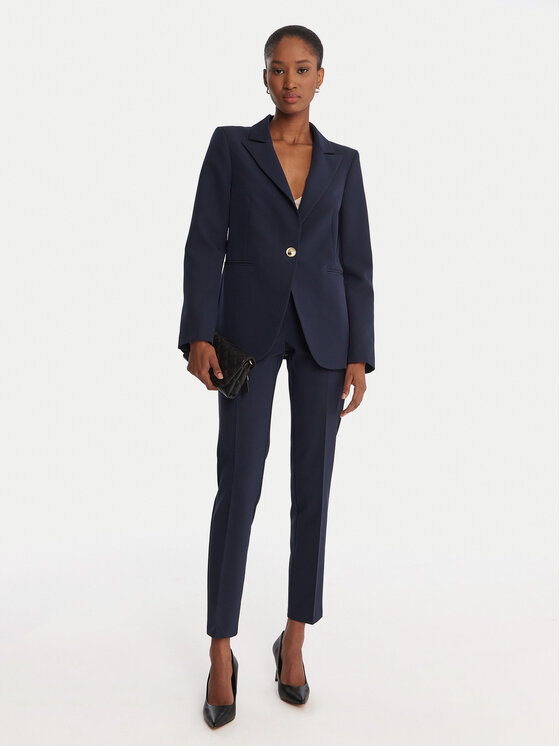 Rinascimento Rinascimento Chino hlače CFC0126225003 Mornarsko modra Slim Fit