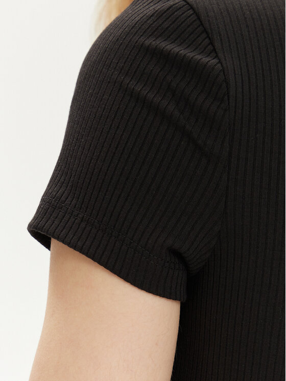 Tommy Jeans Tommy Jeans Rochie de vară DW0DW17953 Negru Slim Fit