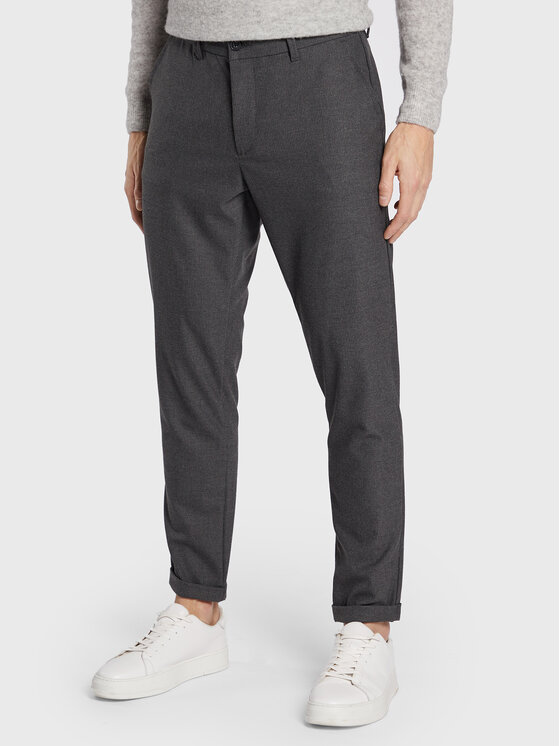 casual friday pantalon en tissu portman 2.0 20504515 gris slim fit