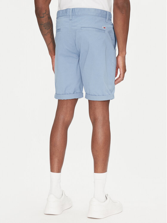 Tommy Jeans Tommy Jeans Medžiaginiai šortai Scanton DM0DM21950 Mėlyna Slim Fit