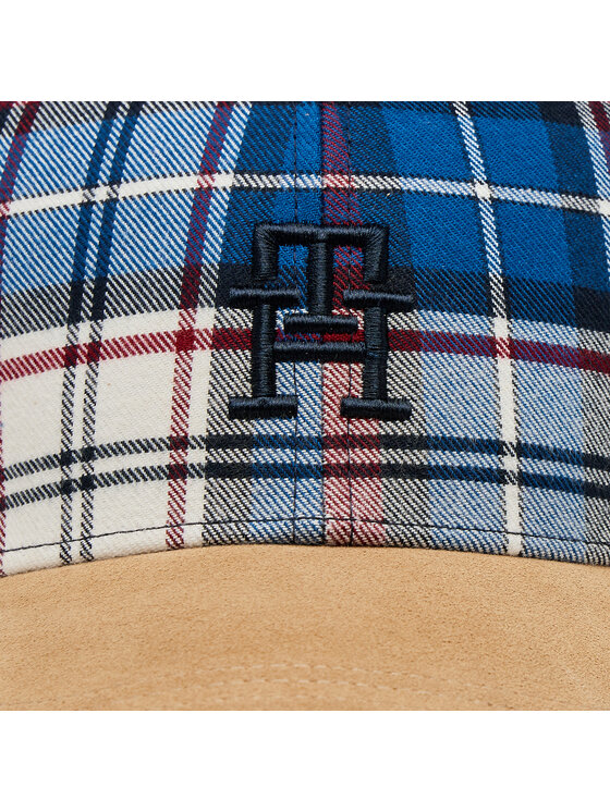 Tommy Hilfiger Cap Th Monogram Tartan Cap AM0AM11991 Blau | Modivo.de 