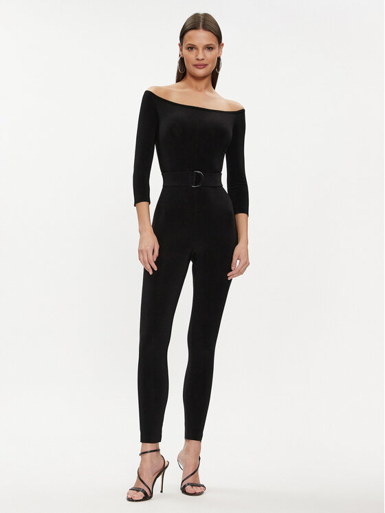 NORMA KAMALI Kombinezon KK123JPL964001 Czarny Slim Fit