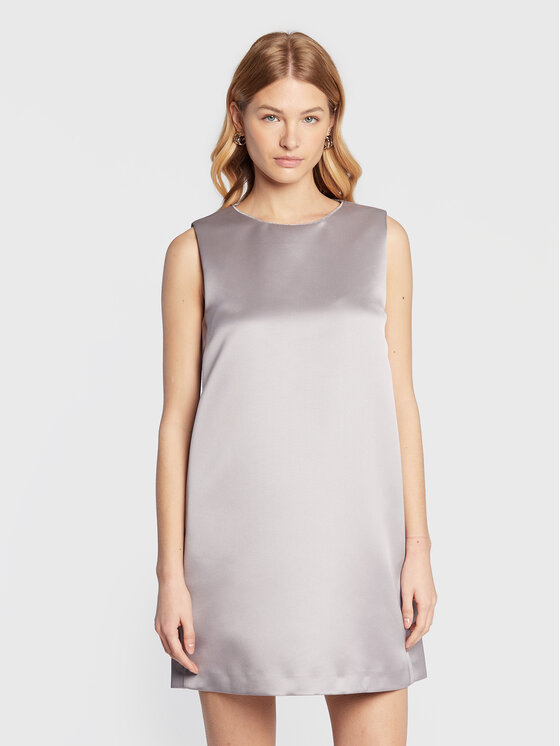 Fabiana Filippi Rochie cocktail ABD222B737 Gri Regular Fit