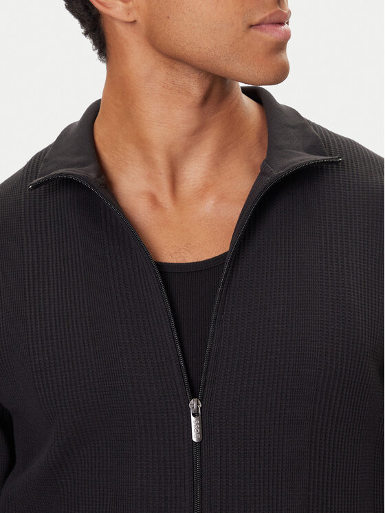 BOSS BOSS Mikina Structure 50559332 Čierna Regular Fit