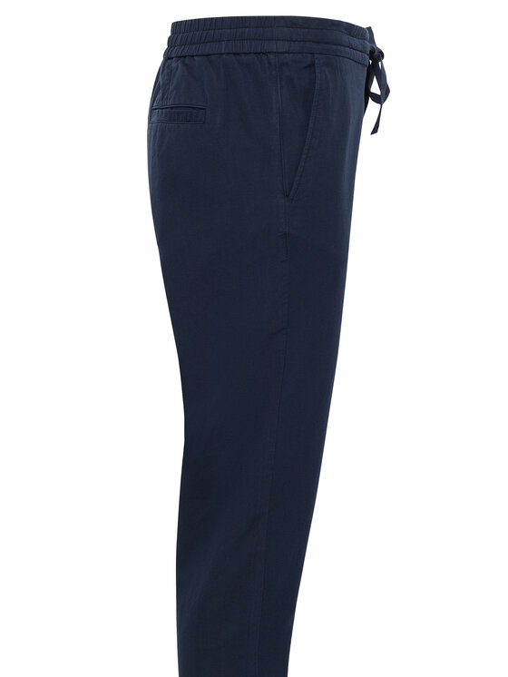 Mustang Mustang Chinosy Milano 1016436 Granatowy Tapered Fit
