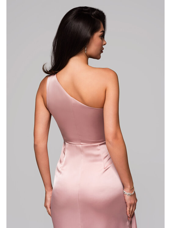 Ombre Ombre Sukienka wieczorowa LA-OM-DLR236 Różowy Regular Fit