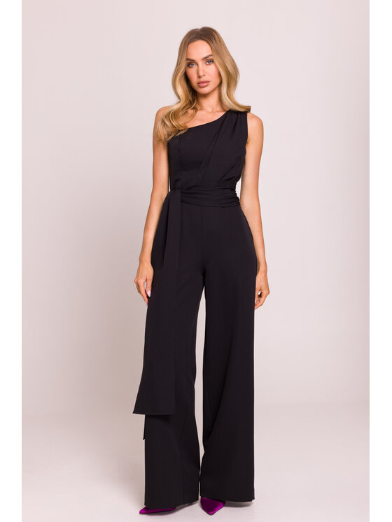 Made of Emotion Made of Emotion Jumpsuit M845 Nero Sexy Straight Fit