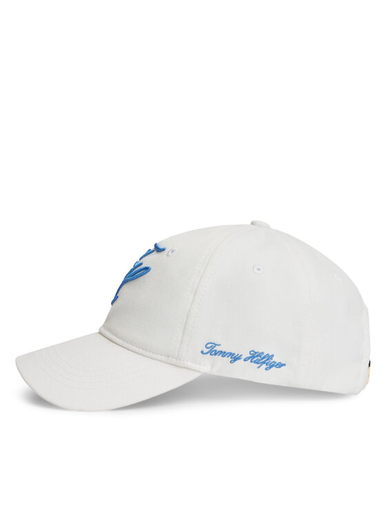 Tommy Hilfiger Tommy Hilfiger Kapa s šiltom Logo Embroidery Baseball Cap AW0AW18338 Bela