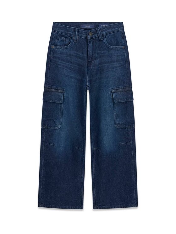 Guess Kids Guess Kids Spodnie materiałowe 184852 Niebieski Regular Fit