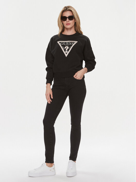 Guess Guess Jopa W4RQ13 KC5H2 Črna Relaxed Fit