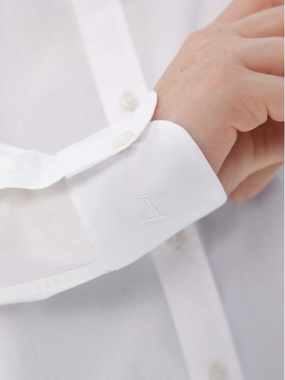 Americanos Americanos Camicia Unisex Memphis Bianco Relaxed Fit