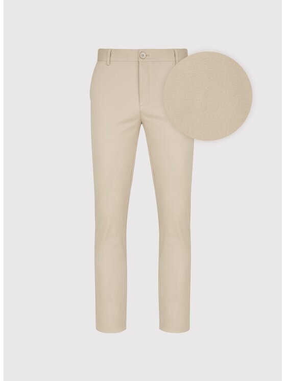 Pako Lorente Pako Lorente Spodnie materiałowe P25SB-WX-001 Beżowy Classic Fit