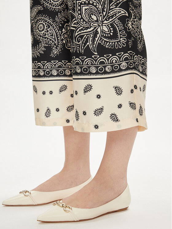 Liu Jo Liu Jo Kalhoty z materiálu MA4407 T6660 Černá Relaxed Fit