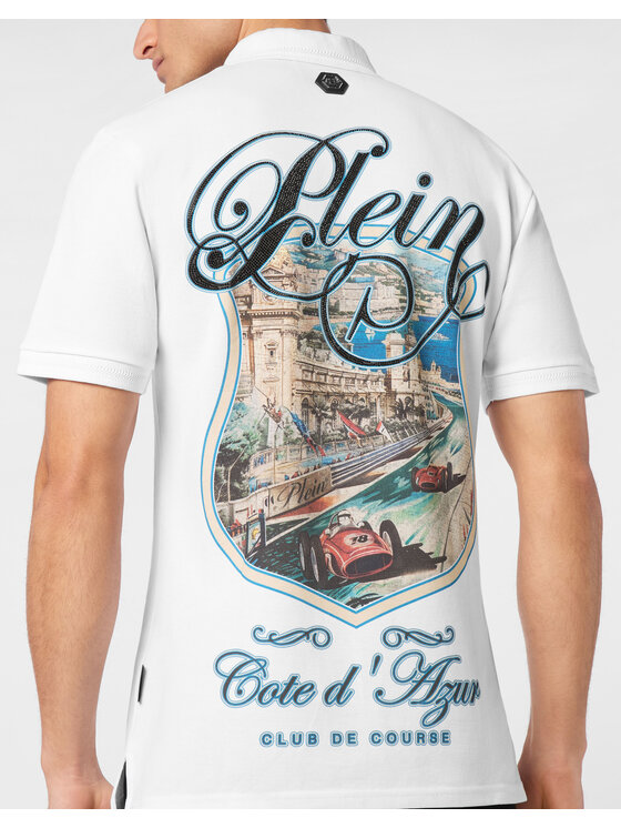 PHILIPP PLEIN PHILIPP PLEIN Polokošeľa 24915 Biela Slim Fit