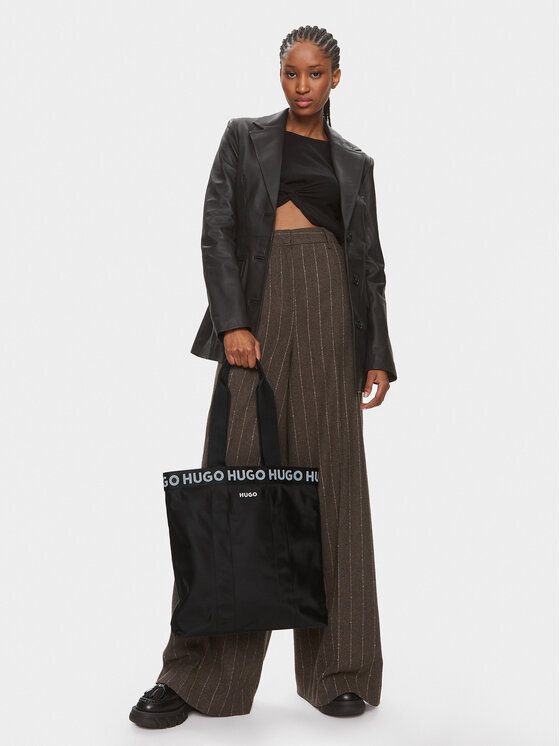 HUGO Hugo Ročna torba Becky 50511923 Črna