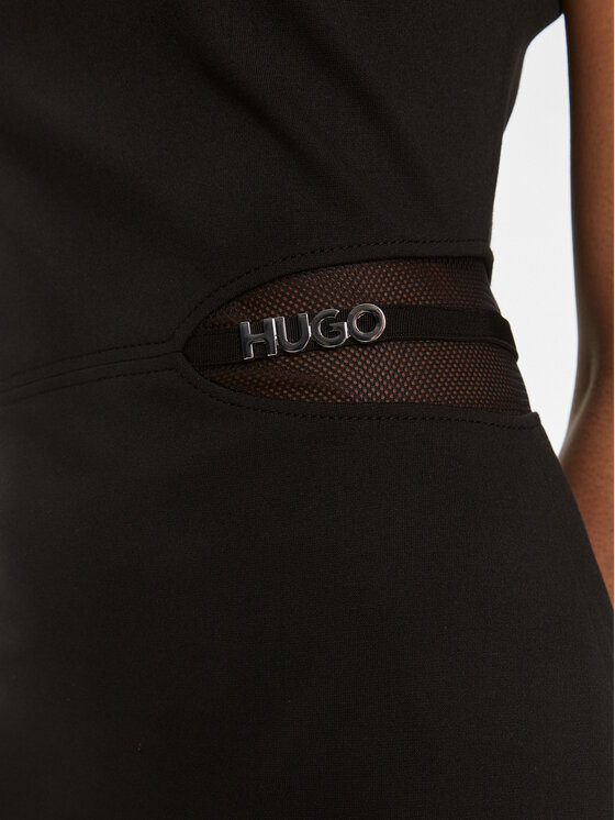 HUGO Hugo Hétköznapi ruha Kirine 50508266 Fekete Slim Fit
