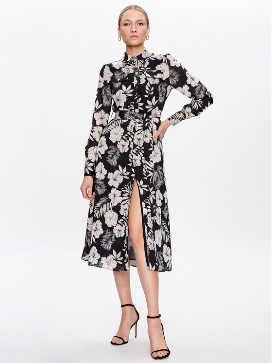 PINKO Pinko Φόρεμα πουκάμισο 100909 A0OF Μαύρο Regular Fit