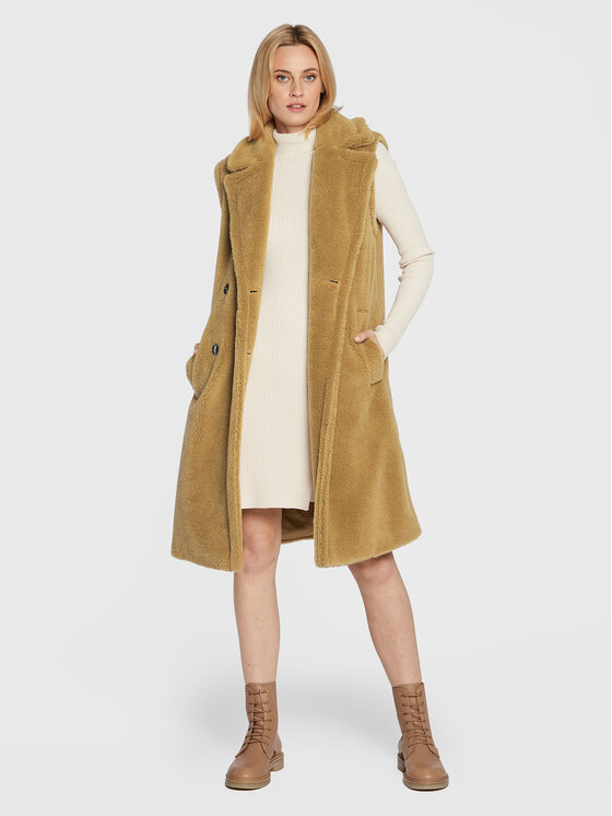 Marella Marella Prsluk Shaila 39060528 Smeđa Regular Fit