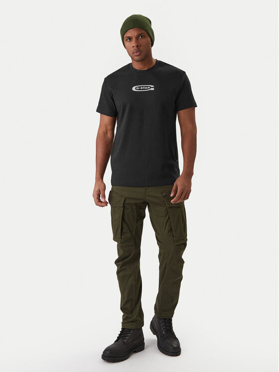 G-Star Raw G-Star Raw Póló Old Skool D25967-C812 Fekete Regular Fit
