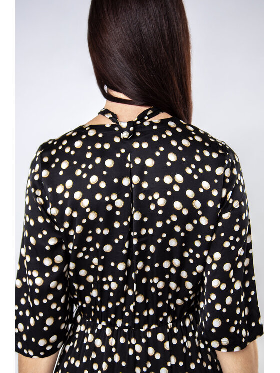 QUIOSQUE QUIOSQUE Každodenné šaty KELLY DRESS Čierna Regular Fit