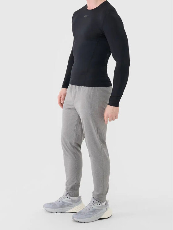 4F 4F Spodnie dresowe 4FWSS26TFTRM1046-25 Szary Active Fit