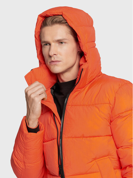 Calvin Klein Calvin Klein Μπουφάν χειμωνιάτικο Crinkle K10K110336 Πορτοκαλί Regular Fit