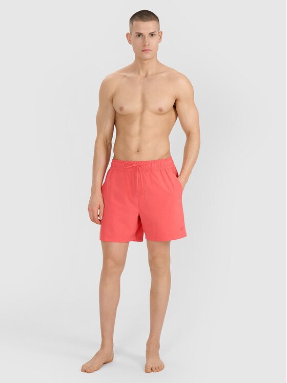 4F 4F Szorty plażowe 4FWSS25UBDSM134-63S Różowy Regular Fit