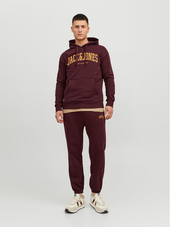 Jack & Jones Jack & Jones Mikina Josh 12236513 Bordová Standard Fit