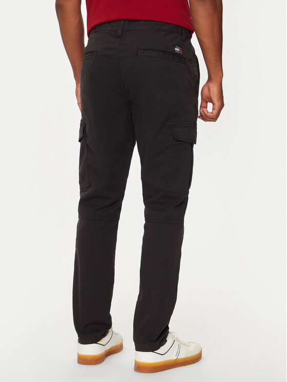 Tommy Jeans Tommy Jeans Bavlnené nohavice Austin DM0DM20750 Čierna Slim Fit