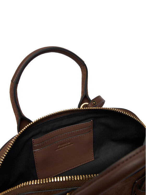 PINKO PINKO Kabelka Bowling Bag Baguette AI 25-26 PLTT 105334 A2JH Hnědá
