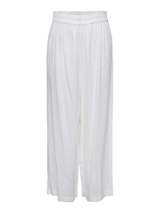 ONLY ONLY Pantaloni di tessuto Tokyo 15259590 Bianco Straight Fit