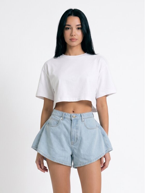 MissDenim MissDenim Szorty jeansowe Skorts Niebieski Regular Fit