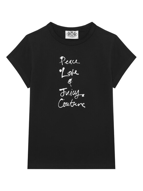 Juicy Couture Juicy Couture Tricou JCNCT225458 Negru Regular Fit
