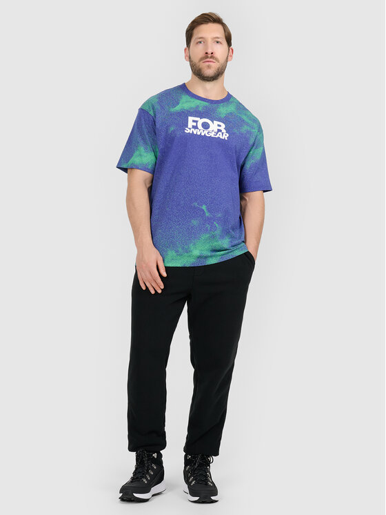 4F 4F T-Shirt FOB Fioletowy Loose Fit