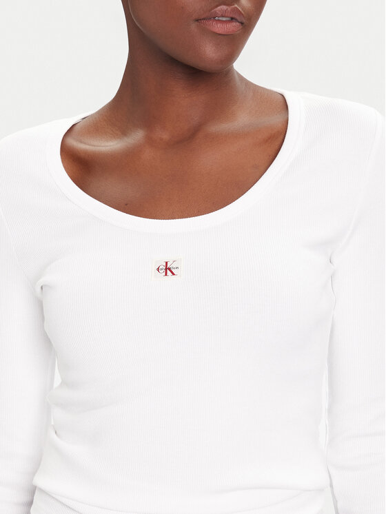 Calvin Klein Jeans Calvin Klein Jeans Blusa LV047D218G Bianco Slim Fit