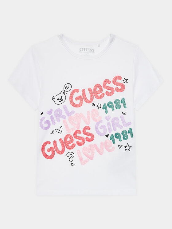 Guess Guess T-shirt K4RI03 K6YW4 Bianco Regular Fit