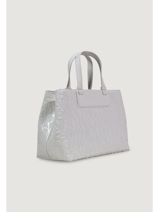 Armani Exchange Armani Exchange Borsetta SHOPPING BAG Bianco