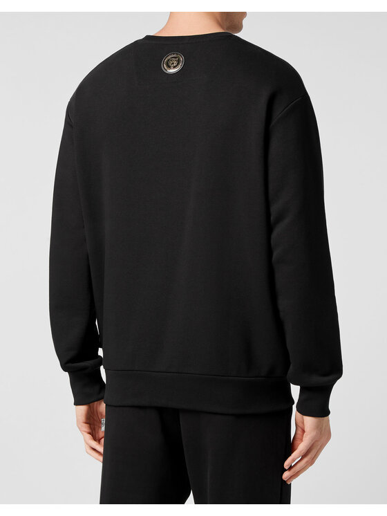 Plein Sport Plein Sport Longsleeve 13243 Czarny Regular Fit