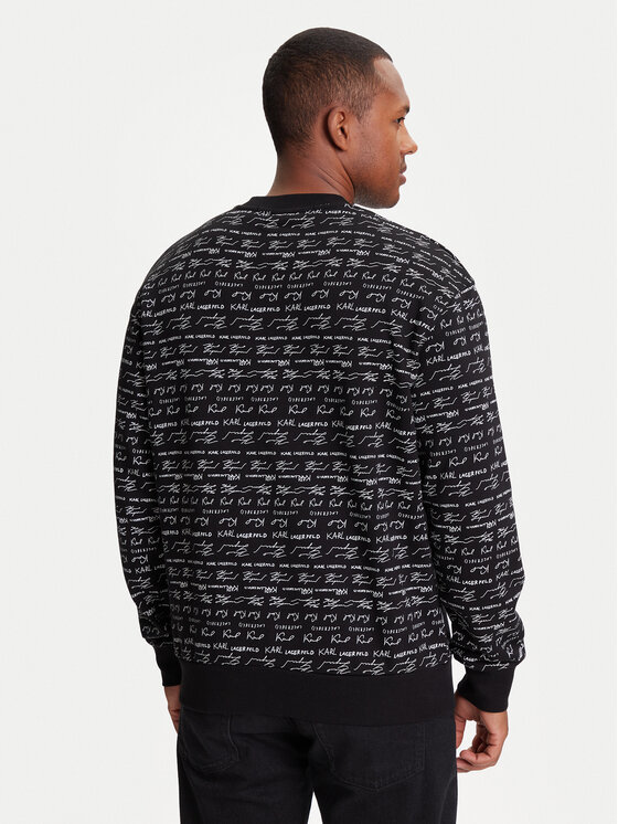 KARL LAGERFELD KARL LAGERFELD Bluza 705109 553910 Czarny Regular Fit