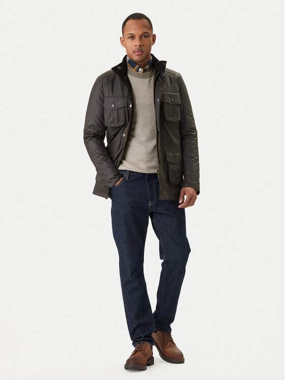 Barbour Barbour Pārejas jaka Corbridge MWX0340OL71 Zaļš Tailored Fit