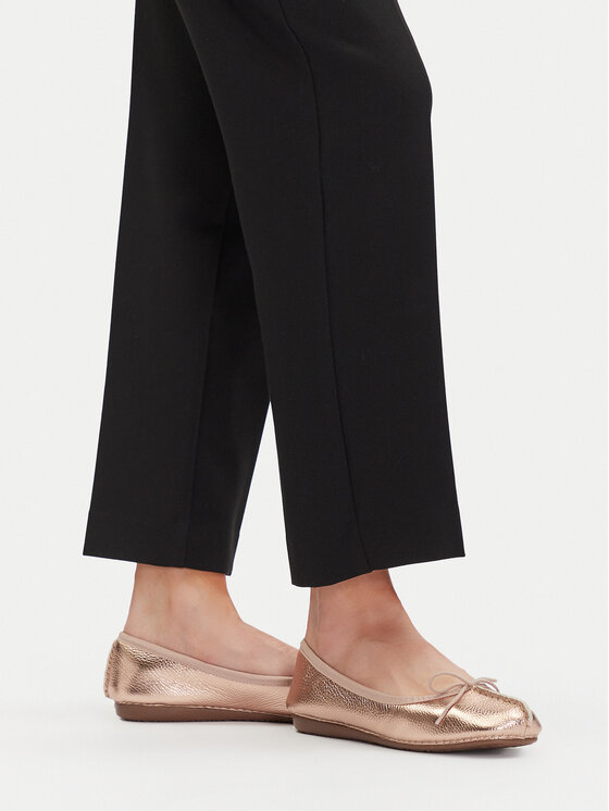 Clarks Clarks Balerīnas Freckle Ice 26181353 Zelta