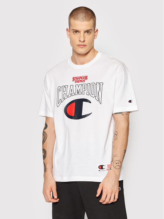 Champion Champion Футболка Unisex STRANGER THINGS Logo 217757 Білий Custom Fit