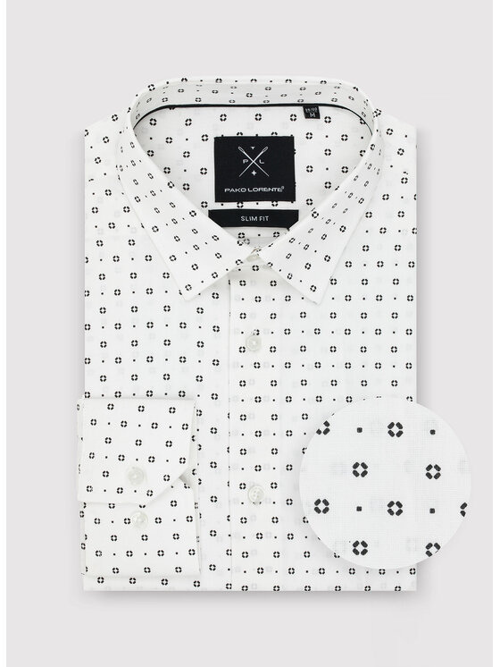 Pako Lorente Pako Lorente Koszula P23SF-1X-007 Biały Slim Fit