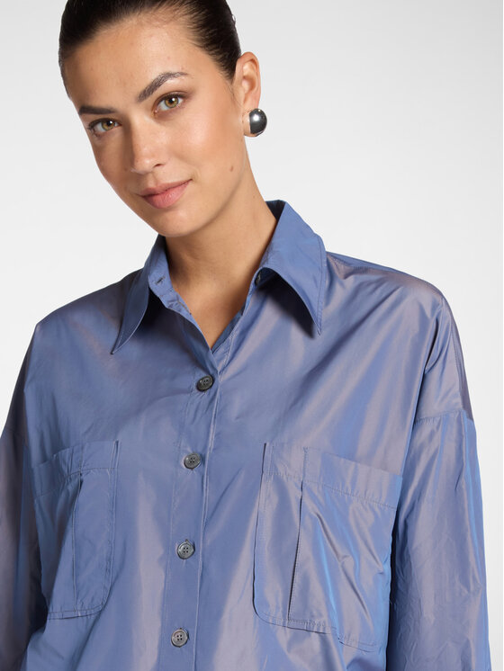 Elena Mirò Elena Mirò Koszula 5407E200114N023 Niebieski Regular Fit