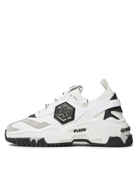 PHILIPP PLEIN PHILIPP PLEIN Tenisice Trainer Predator Tm AAAS USC0096 PTE003N Bijela