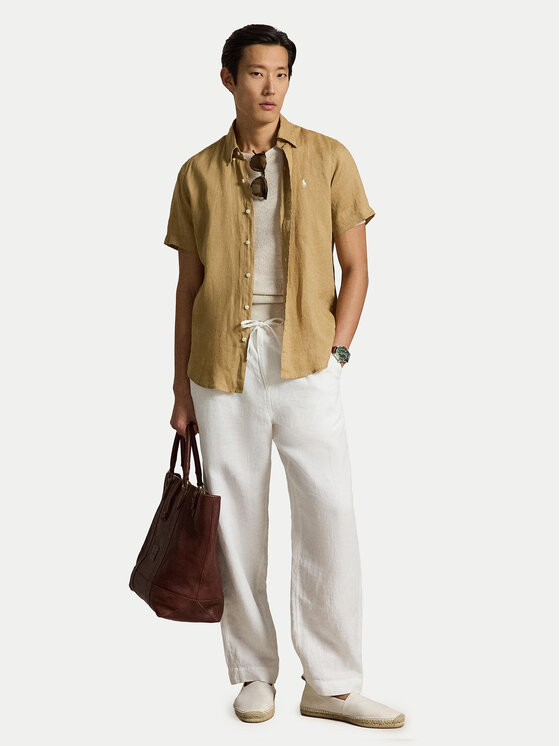 Polo Ralph Lauren Polo Ralph Lauren Srajca 710968912502 Bež Regular Fit