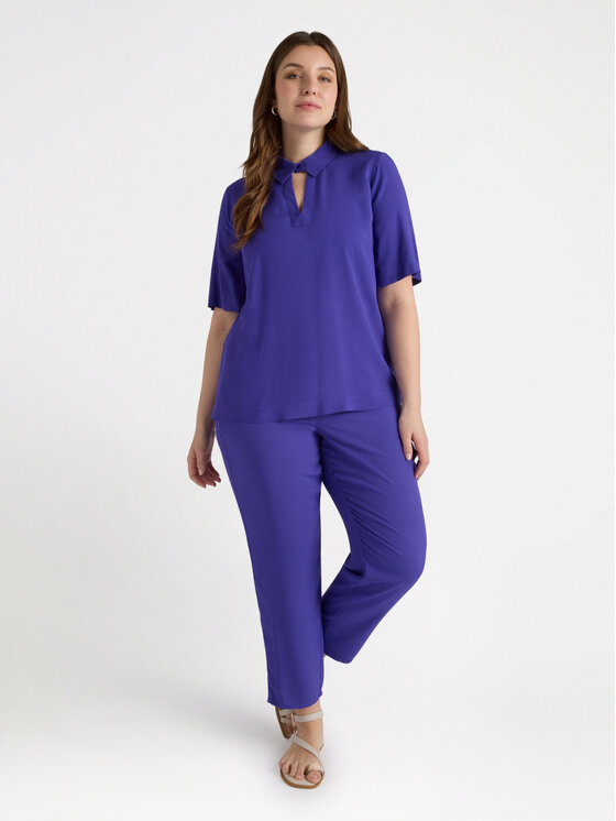 Fiorella Rubino Fiorella Rubino Bluzka 2764T102271N029 Fioletowy Boxy Fit