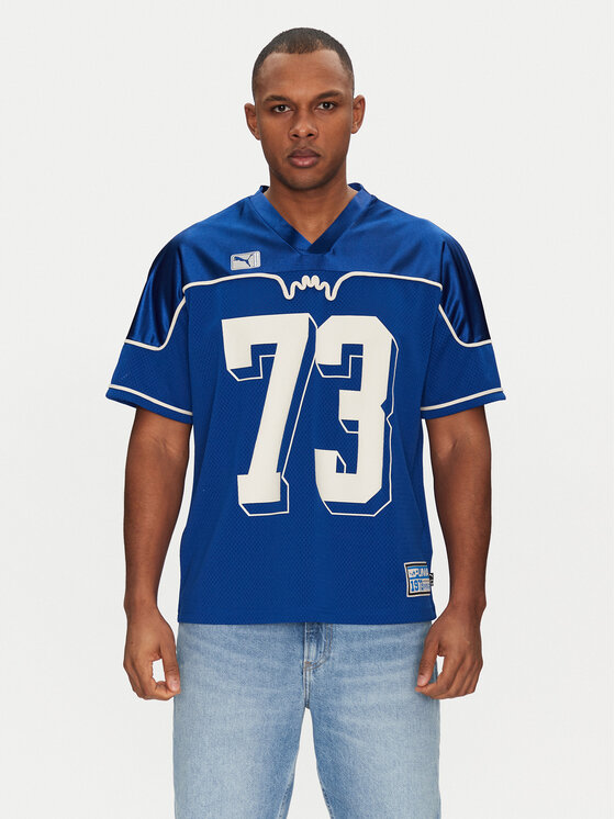 Puma Puma Majica Dress Code Football 630254 Modra Relaxed Fit