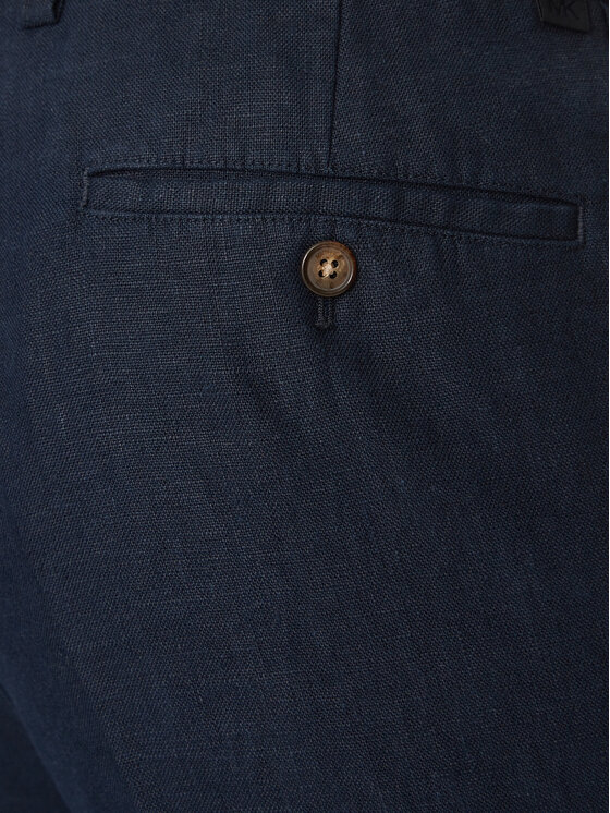 MICHAEL Michael Kors MICHAEL Michael Kors Chino kalhoty CS5304BBEY Tmavomodrá Straight Fit